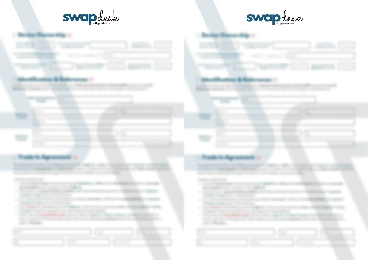 swapdesk trade-in slip