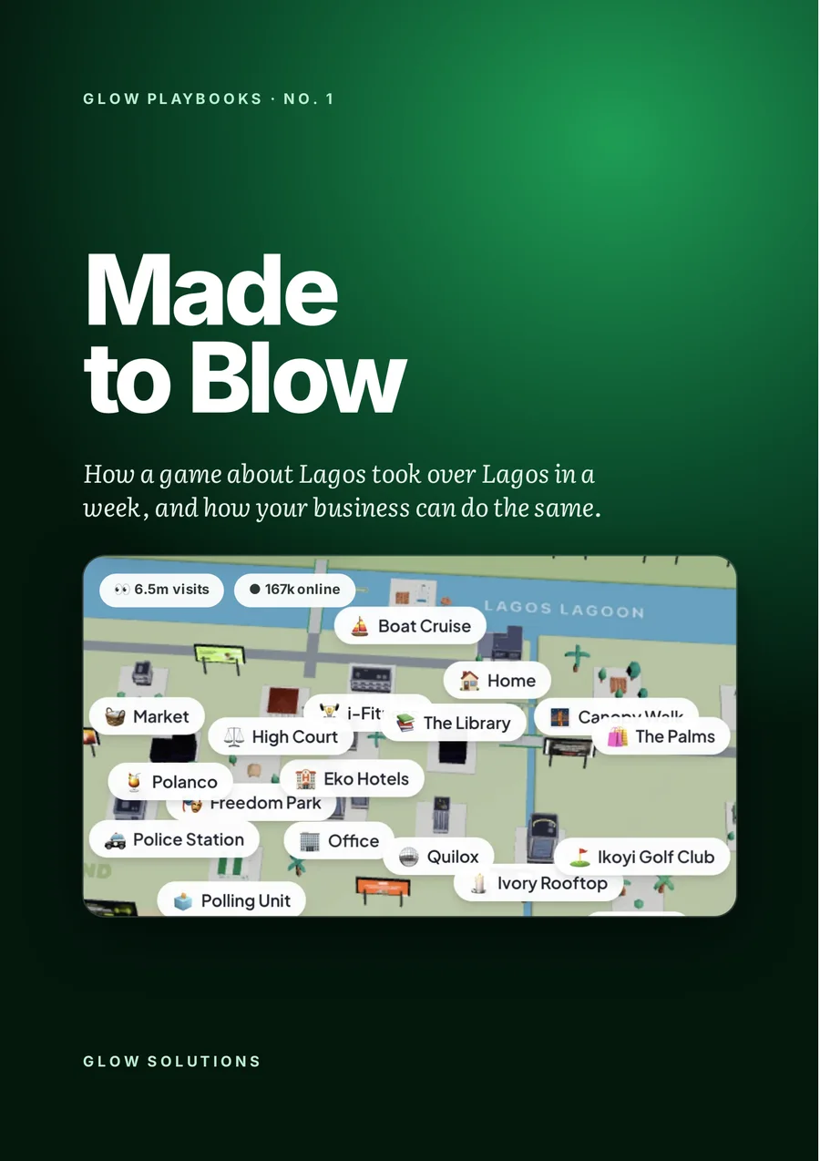 Made to Blow, Glow Playbook Nº 1
