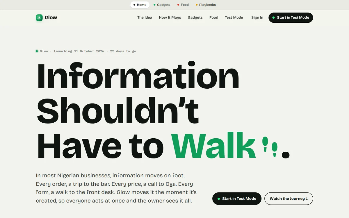 glowsolutions.ng: Information Shouldn’t Have to Walk
